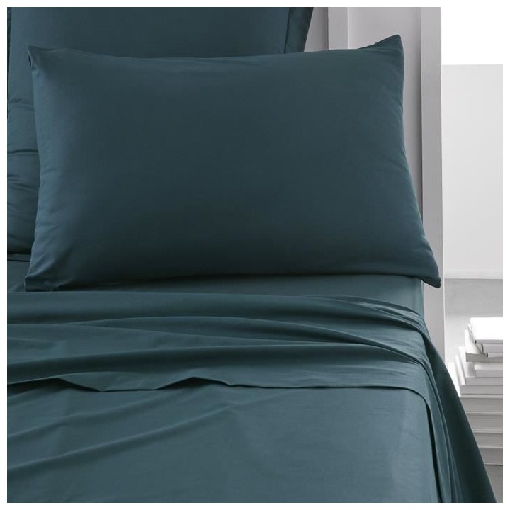 Taie d'oreiller TODAY Essential - 50 x 70+5 cm - 100% Coton uni - Paon