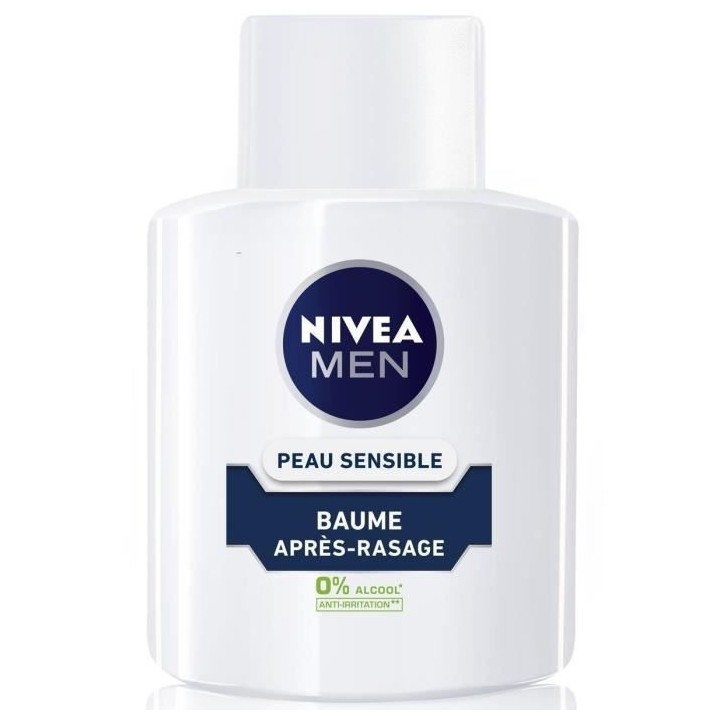 NIVEA FOR MEN Baume Apres-Rasage peau sensible - 100ml - Lot de 12