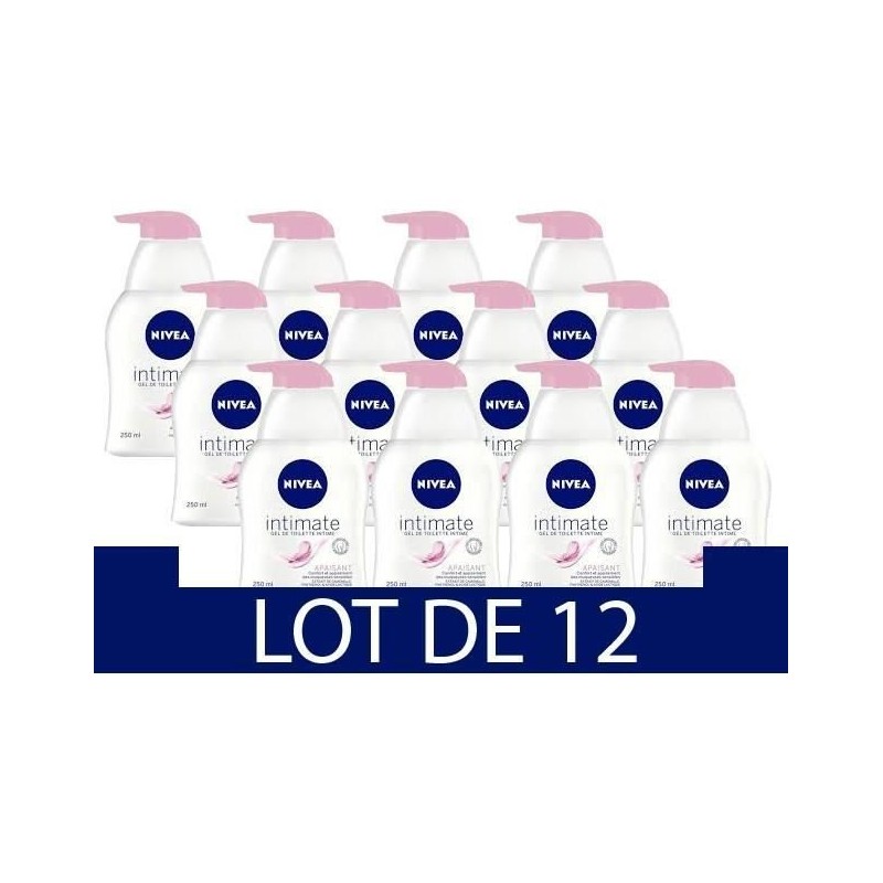 NIVEA Gel Apaisant de Toilette Intime - 250ml - Lot de 12