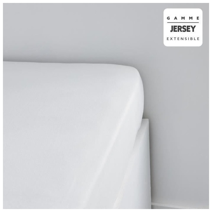 Drap housse TODAY Essential - 160 x 200+25 cm - 1 personne - 100% Coto
