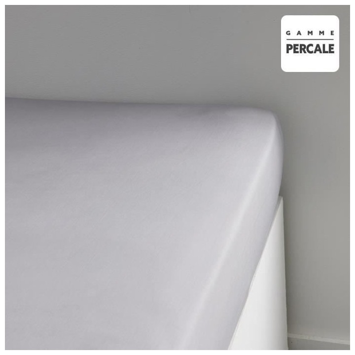 Drap housse TODAY Prestige - 140 x 200+30 cm - 2 personnes - 100% Perc