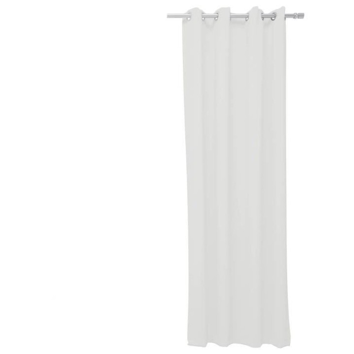 Rideau a oeillets - 140X240 - Craie - TODAY Essential - 356002