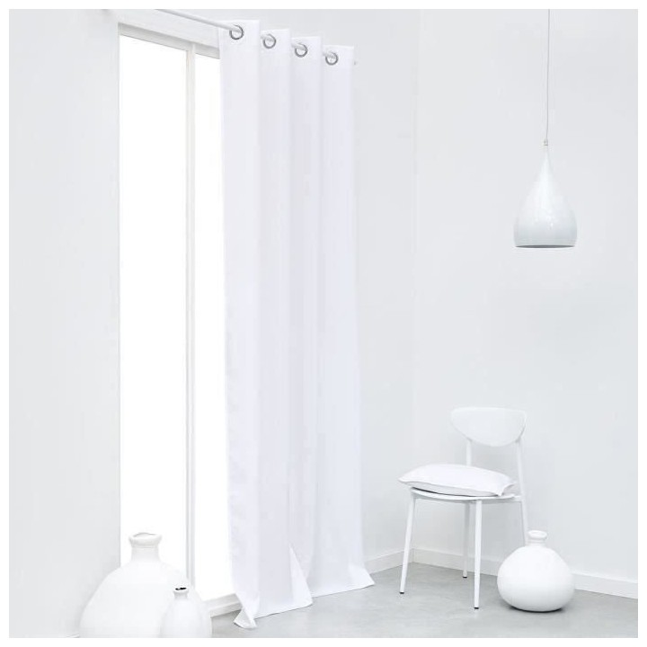 Rideau a oeillets - 140X240 - Craie - TODAY Essential - 356002