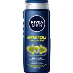 NIVEA Gel Douche Energy - 500ml - Lot de 12