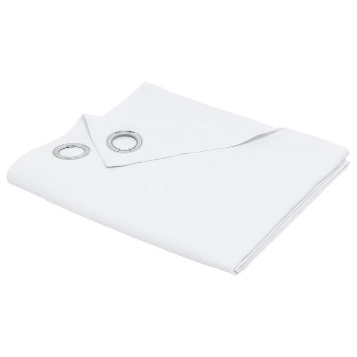 Rideau a oeillets - 140X240 - Craie - TODAY Essential - 356502