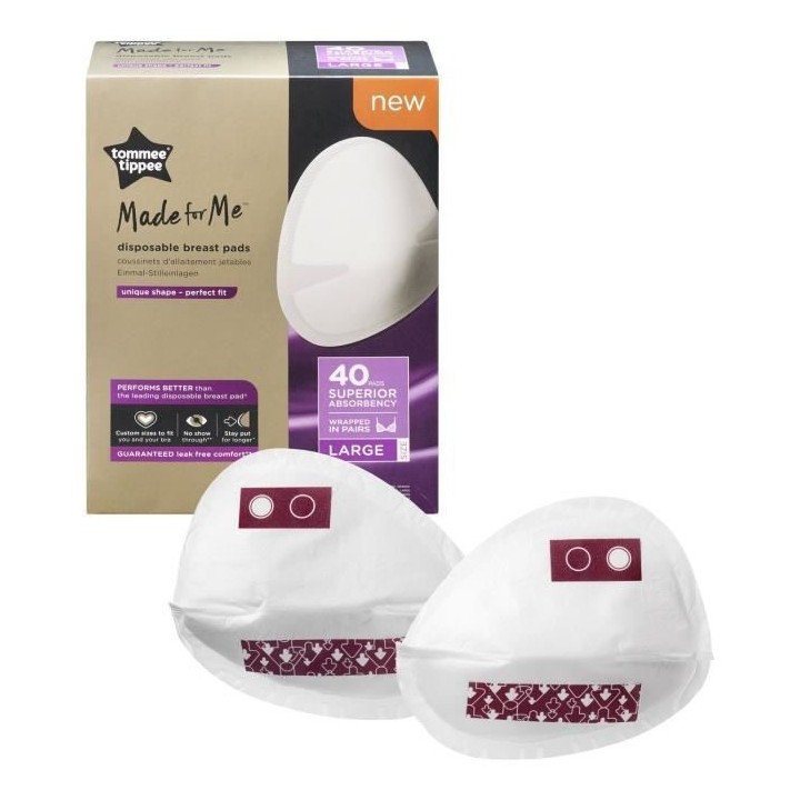 TOMMEE TIPPEE Coussinets d'Allaitement Jetables x40 Taille L