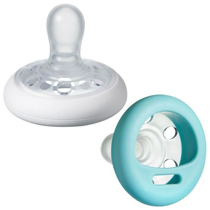 TOMMEE TIPPEE Sucette Closer to Nature Forme Naturelle, x2 0-6 Mois