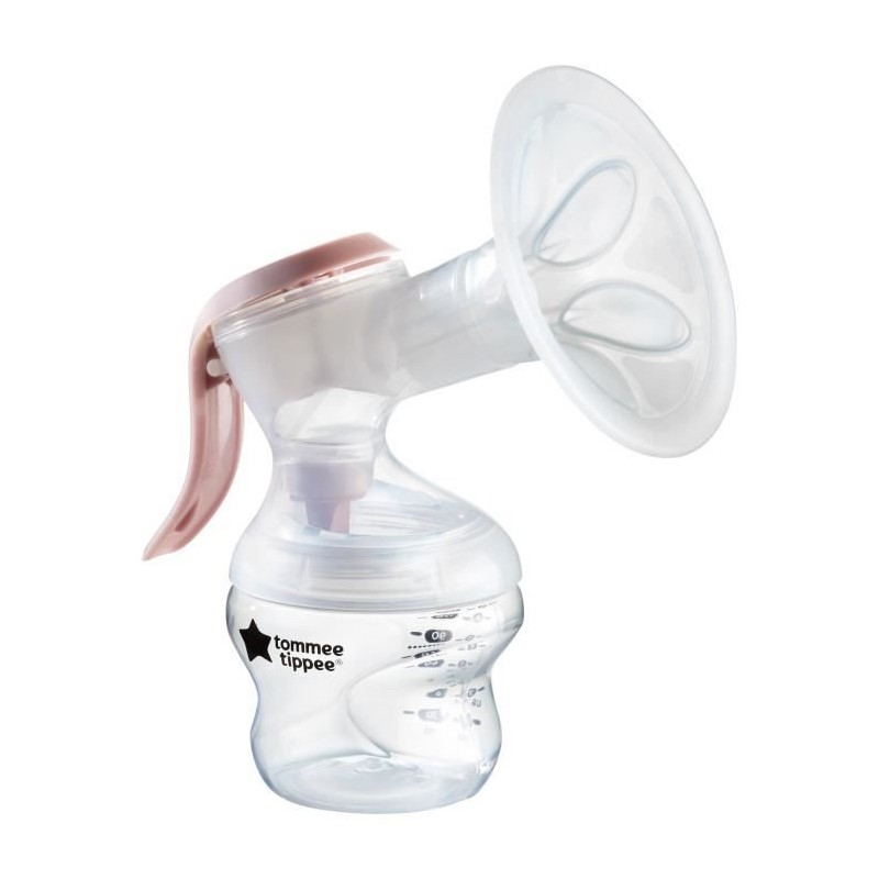 TOMMEE TIPPEE, Tire-lait manuel made for me, ergonomique, silencieux et tansportable, biberon inclus