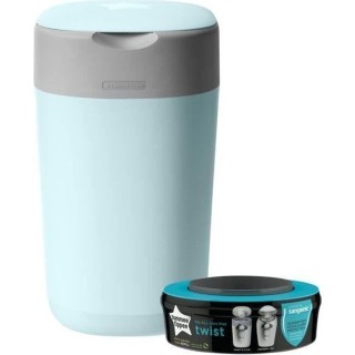 TOMMEE TIPPEE Poubelle a couches Twist and click Sangenic Tec Bleu