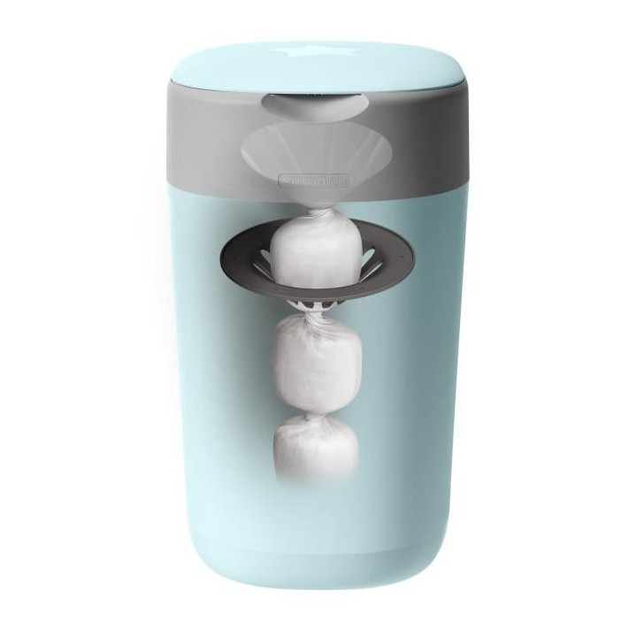 TOMMEE TIPPEE Poubelle a couches Twist and click Sangenic Tec Bleu