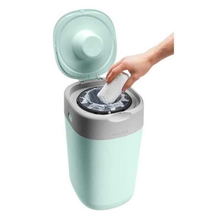 TOMMEE TIPPEE Poubelle a couches Twist and click Blanc Sangenic Tec Ve