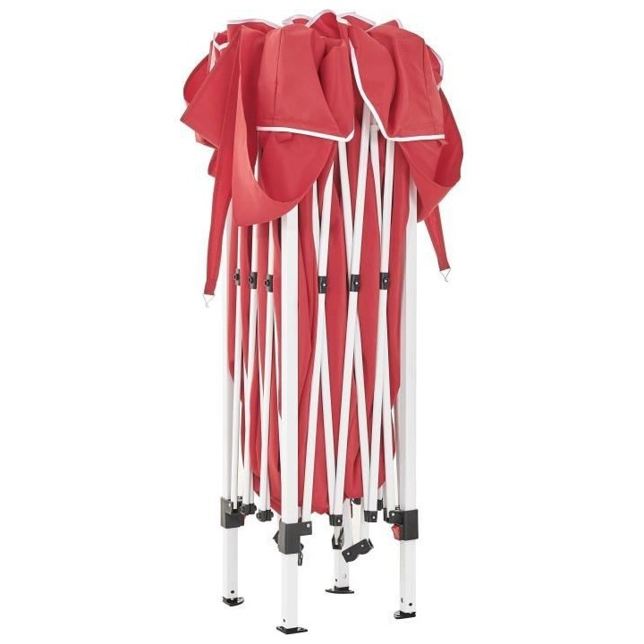 Tonnelle de jardin gazebo pliant - 3x3 m - Acier et 160 g polyester -