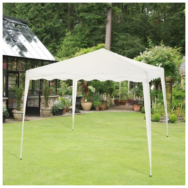 Tonnelle de jardin gazebo pliant - 3x3 m - Acier et 160 g polyester -