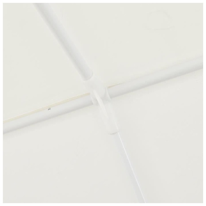 Tonnelle de jardin - 3x6 m - Acier et 140 g polyester - Couleur blanc