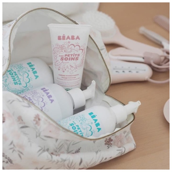 BEABA, Lait Nettoyant Visage et Corps a l'Huile d'Amande Douce Bio 250