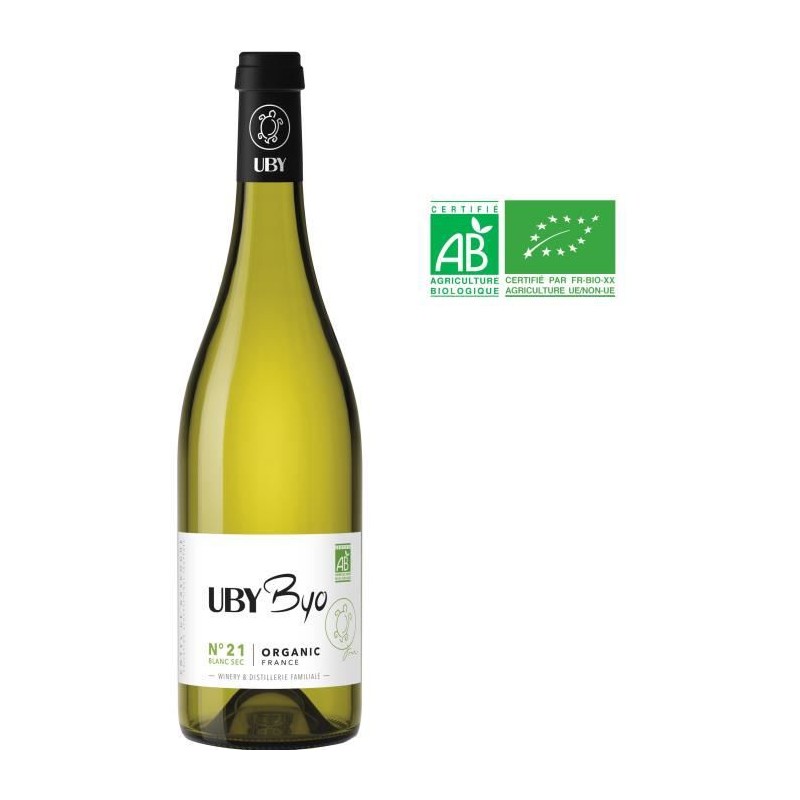 Domaine Uby Byo Sec n° 21 Sauvignon - Vin blanc des Côtes de Gascogne