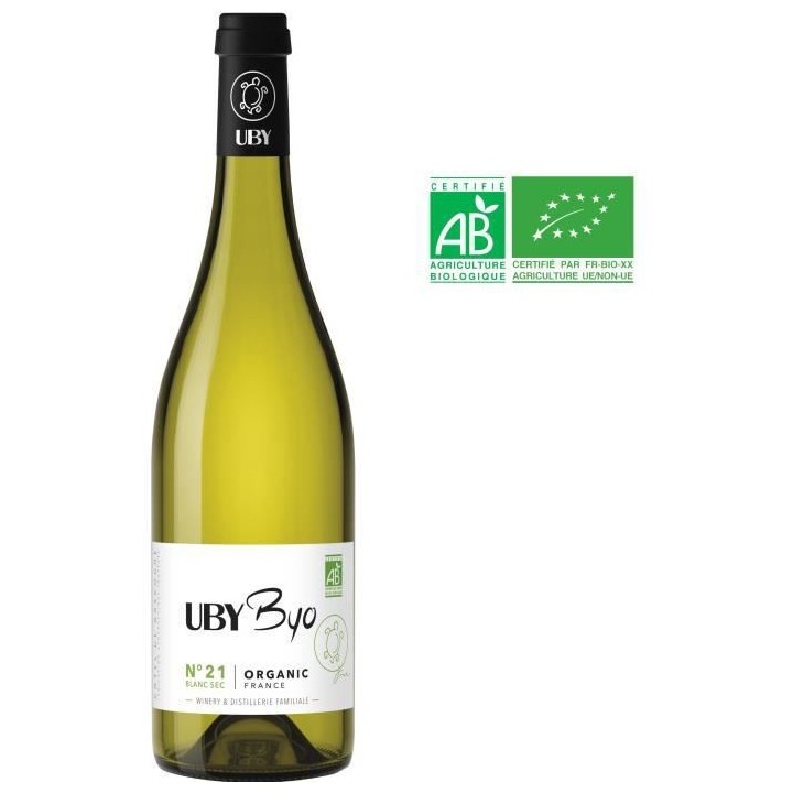 Domaine Uby Byo Sec n° 21 Sauvignon - Vin blanc des Côtes de Gascogn