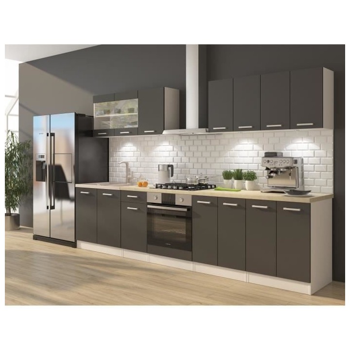 ULTRA Cuisine complete avec meuble four et plan de travail inclus L 30