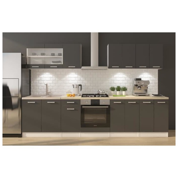 ULTRA Cuisine complete avec meuble four et plan de travail inclus L 30