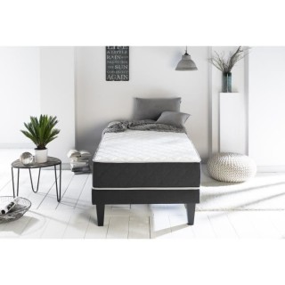 DORMIPUR Matelas 90x190 - Mousse mémoire de forme - 7 zones - 25 cm -