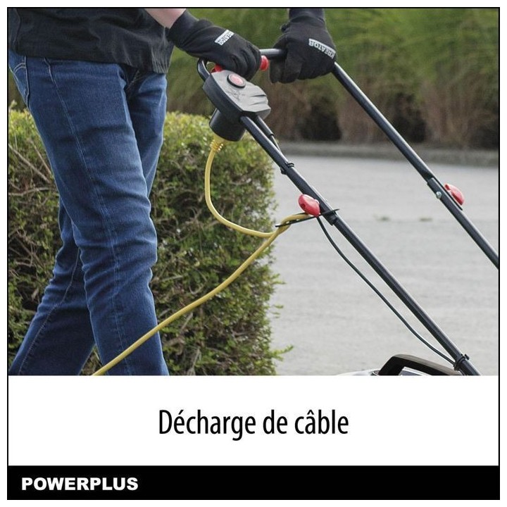 Tondeuse a Gazon 1000 W 32 cm Ø POWERPLUS POWEG63703 avec Ramassage e