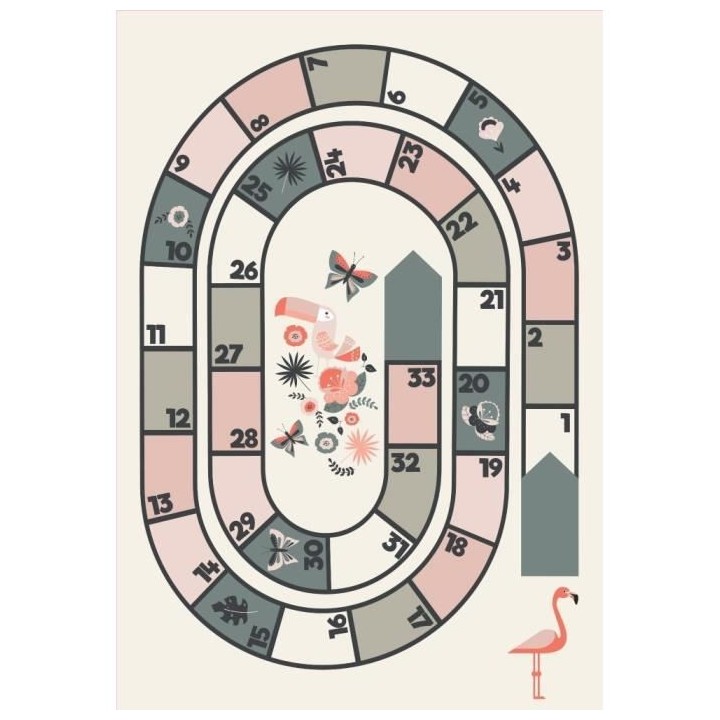 AASTORY Tapis enfant 100% Vinyle - 66x95 cm - VIF 21594 - Made In Fran