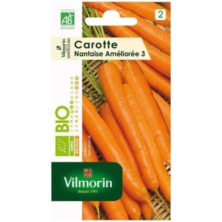 Carotte nantaise améliorée 3 bio Vilmorin