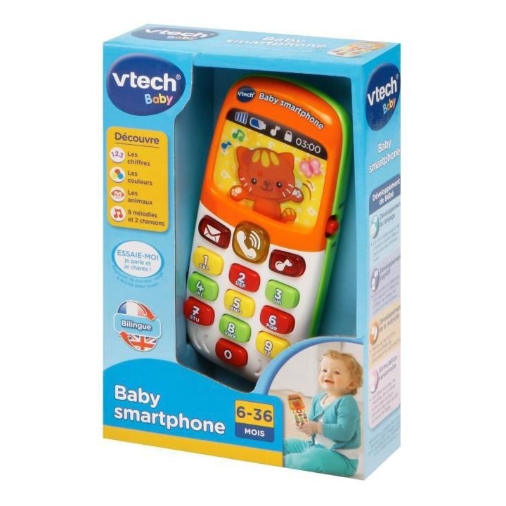 VTECH BABY - Baby Smartphone Bilingue Multicolore