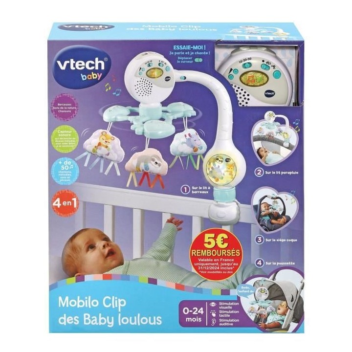 VTECH BABY - Mobilo Clip des Baby Loulous