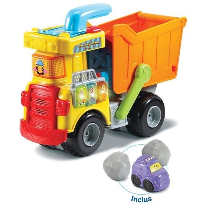 VTECH - Tut Tut Bolides - Mon Super Camion Benne 2 en 1