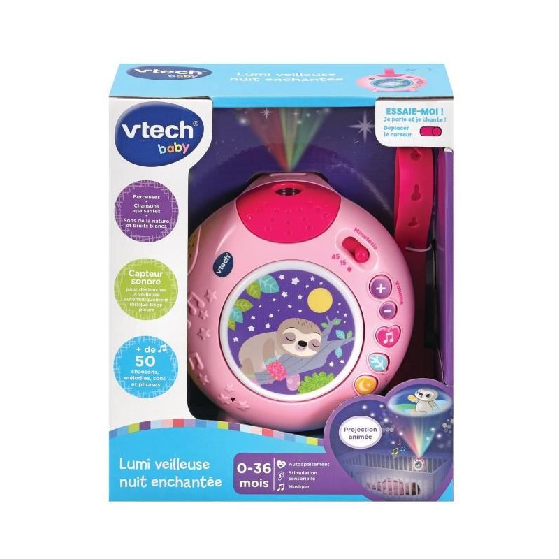 VTECH BABY - Lumi Veilleuse Nuit Enchantée Rose