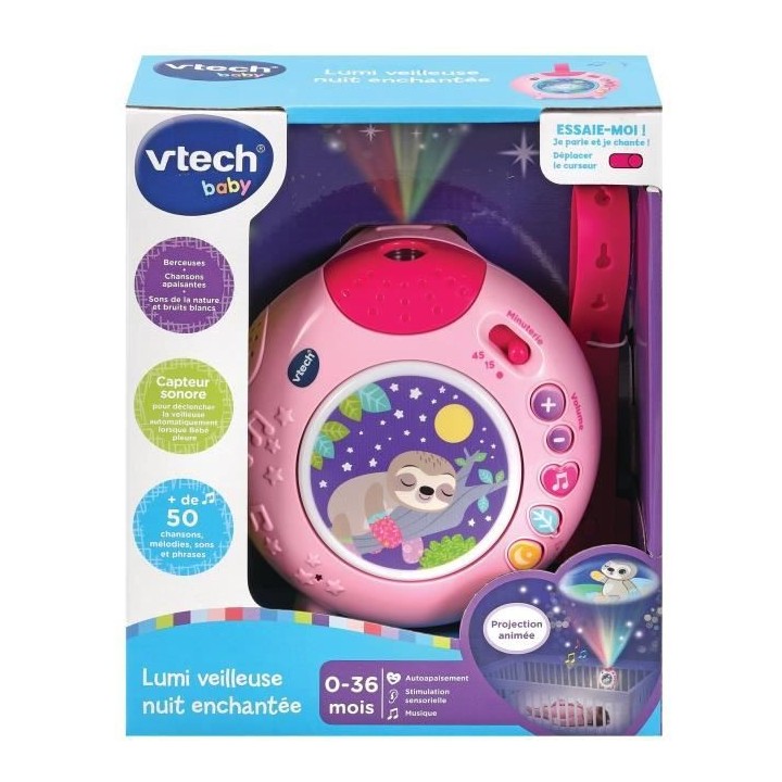 VTECH BABY - Lumi Veilleuse Nuit Enchantée Rose