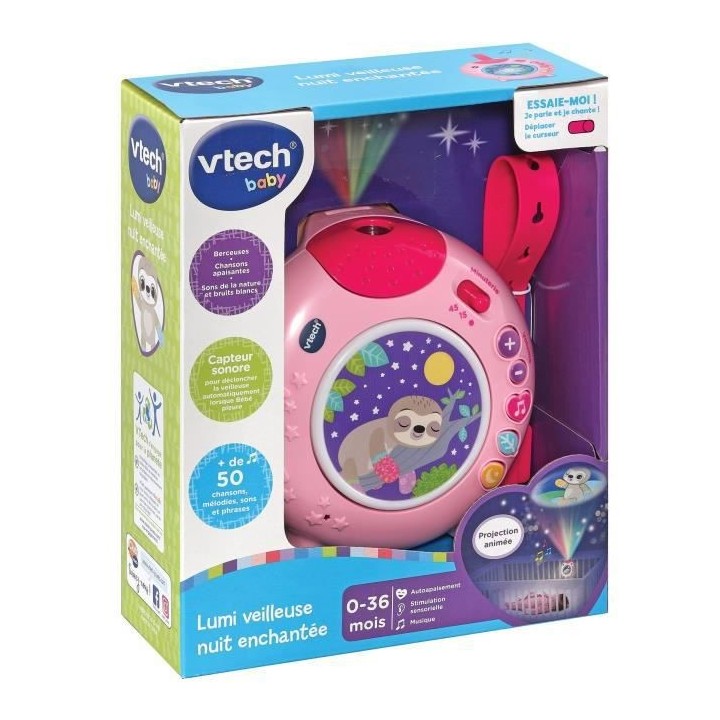 VTECH BABY - Lumi Veilleuse Nuit Enchantée Rose