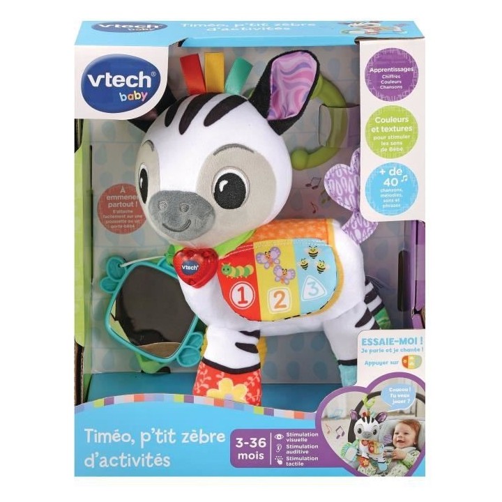 VTECH BABY - Timéo, P'tit Zebre d'Activités