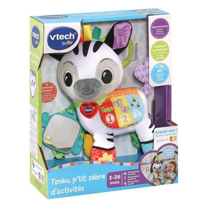VTECH BABY - Timéo, P'tit Zebre d'Activités
