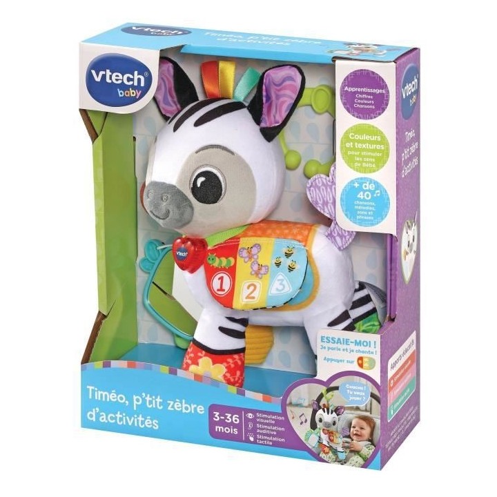 VTECH BABY - Timéo, P'tit Zebre d'Activités