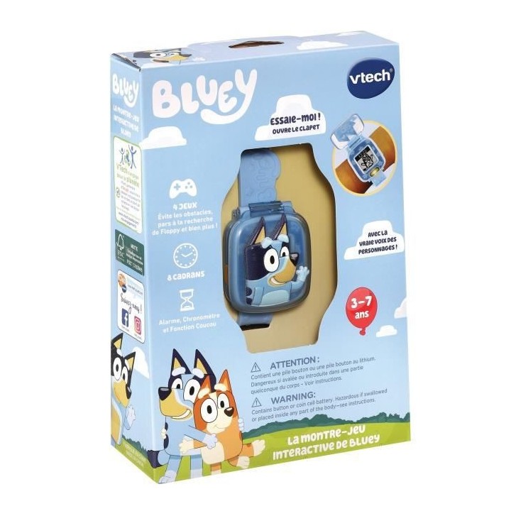 VTECH - BLUEY - La Montre-Jeu Interactive de Bluey