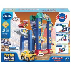 VTECH - Tut Tut Bolides Série Pro - Multi Cascades Jump & Go 4 en 1 (+ Jad, Super Cascades)