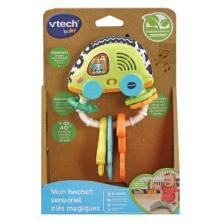 VTECH BABY - Mon Hochet Sensoriel Clés Magiques (bioplastique)