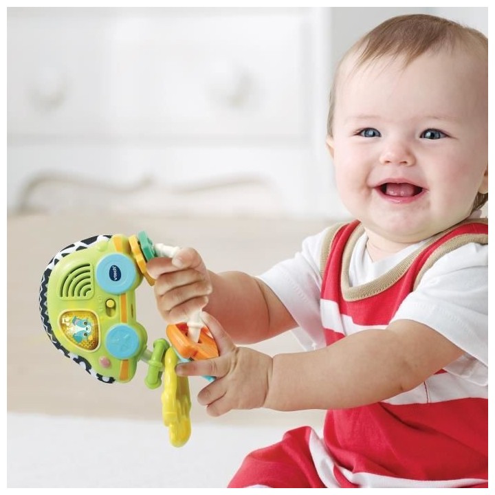 VTECH BABY - Mon Hochet Sensoriel Clés Magiques (bioplastique)