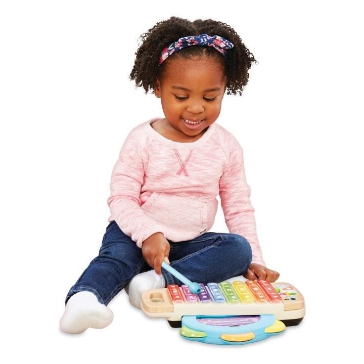 VTECH BABY - Play Green - Xylo-Tambourin Lumi Magique (Jouet Bois FSC)