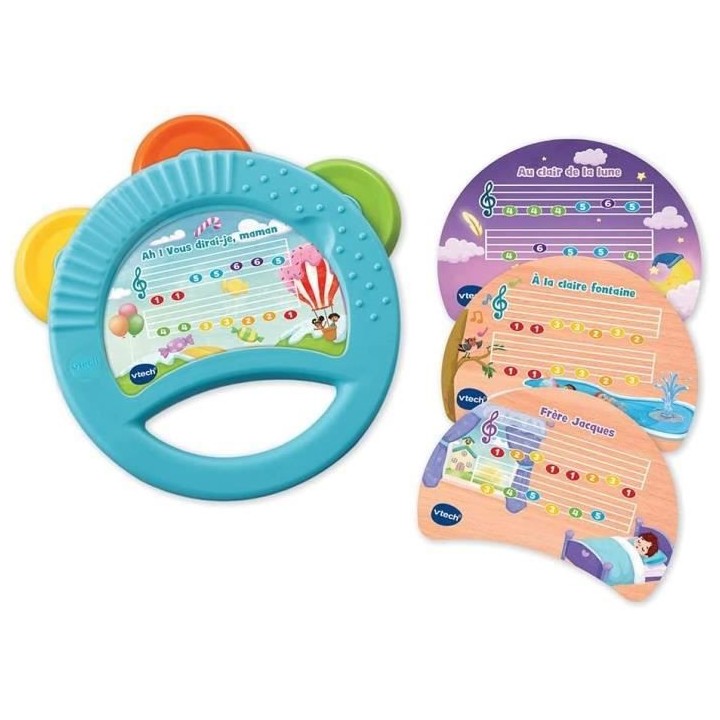 VTECH BABY - Play Green - Xylo-Tambourin Lumi Magique (Jouet Bois FSC)