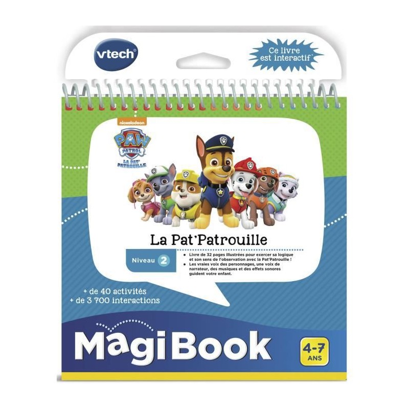 VTECH - Livre Interactif Magibook - Pars en Mission avec la Pat' Patrouille