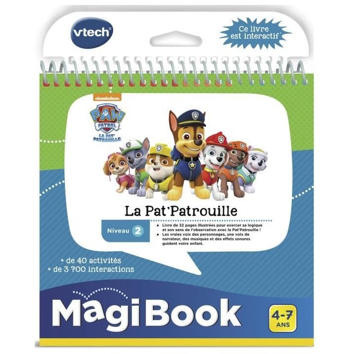 VTECH - Livre Interactif Magibook - Pars en Mission avec la Pat' Patro