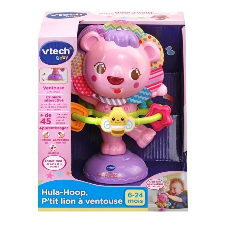 VTECH BABY - Hula-Hoop, P'tit Lion a Ventouse - Rose