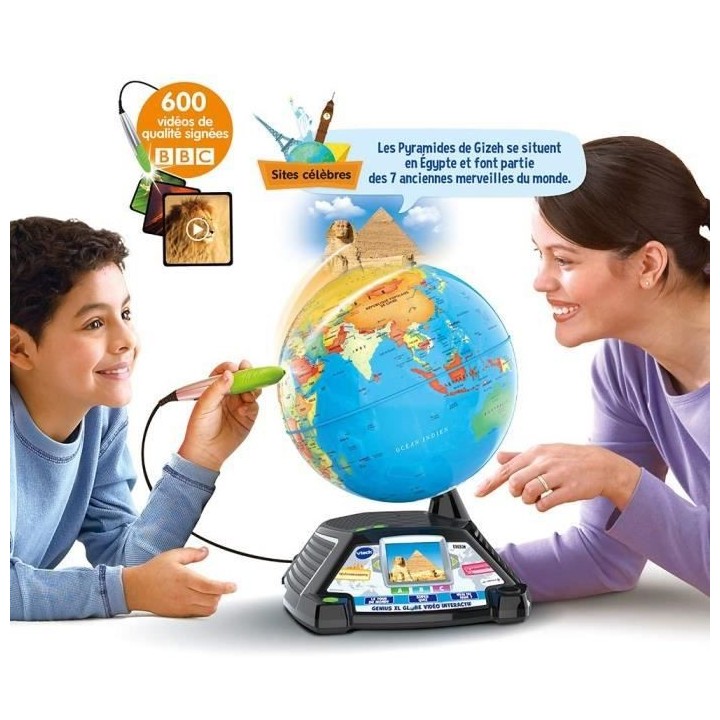 VTECH - GENIUS XL - Globe Vidéo Interactif