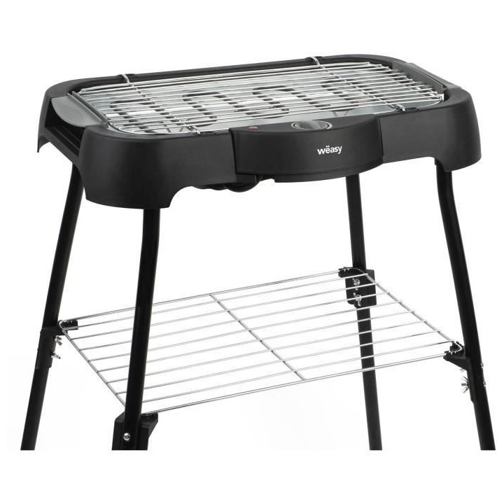 WEASY GBE42 Grill BBQ électrique a poser ou sur pieds-41,5x24cm-Temp