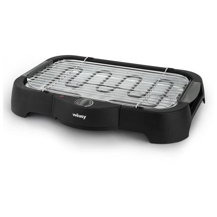 WEASY GBE42 Grill BBQ électrique a poser ou sur pieds-41,5x24cm-Temp