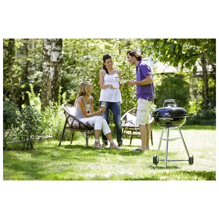 Barbecue a charbon WEBER Compact Kettle 47 cm - Noir