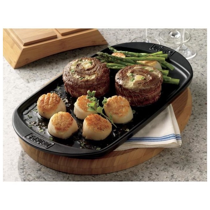 Plancha en céramique WEBER - Petit modele - 40,6x21,8 cm